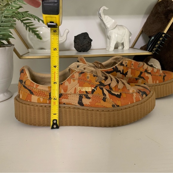 Puma Fenty Orange and Black Sneakers Low-Top Casual - Picture 5 of 7